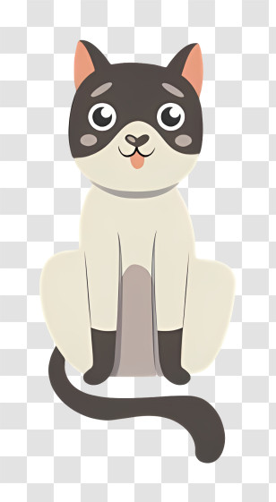Cat - Cute Cartoon Cat Transparent PNG