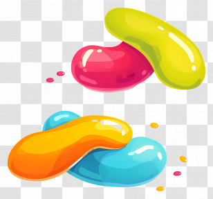 Jelly Beans - Colorful Jelly Beans Transparent PNG