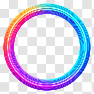 Colorful Ring Gradient - Rainbow Gradient Circle Transparent PNG