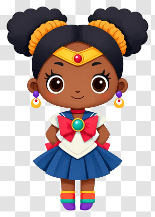 Sailor Moon Girl - Cute Sailor Girl Hero Transparent PNG