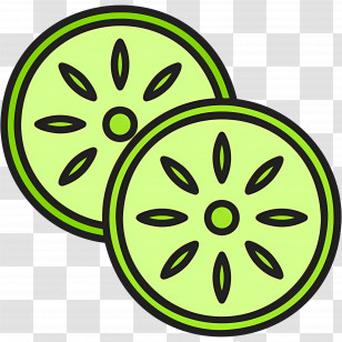 Cucumber Slice - Green Cucumber Slices Illustration Transparent PNG