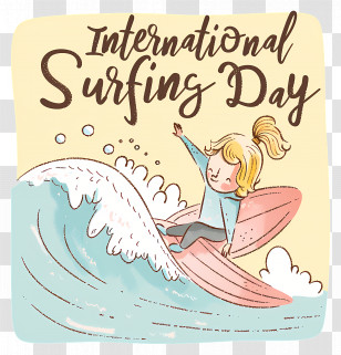 International Surfing Day - International Surfing Day Celebration Transparent PNG