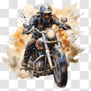 National Motorcycle Ride Day
 - Watercolor Motorcyclist Riding A Bike Transparent PNG