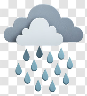 Rainstorm With Gray Clouds - Clouds With Rain And Sun Transparent PNG