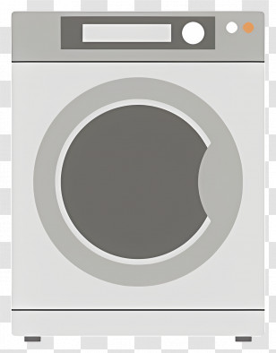 Washing Machine - Modern Washing Machine Illustration Transparent PNG
