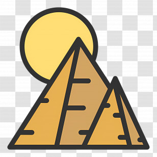 Pyramid - Pyramids With Sun Transparent PNG