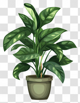 Houseplant - Potted Green Plant For Home Decor Transparent PNG