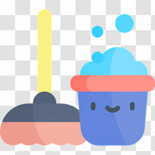 Cleaning Mop - Mop And Bucket Cleaning Tools Transparent PNG