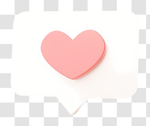 Conversation Hearts - Pink Heart Symbol Illustration Transparent PNG