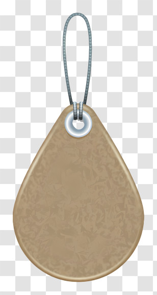 Brown Paper Bag - Brown Blank Teardrop Tag Transparent PNG