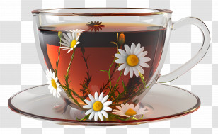 Black Tea - Chamomile Tea In A Cup Transparent PNG