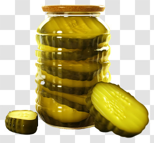 Realistic Pickles - Jar Of Pickles Transparent PNG