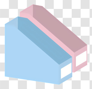 Icon - Blue And Pink File Holders Transparent PNG