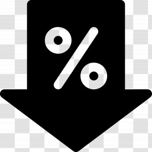 Discount Arrow - Percentage Down Icon For Discounts Transparent PNG