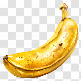 Banana - Ripe Yellow Banana Transparent PNG