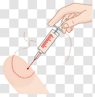 Doctor Holding Injection - Injection In Arm Transparent PNG