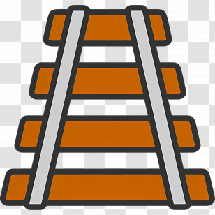 Train Tracks - Railroad Tracks Illustration Transparent PNG