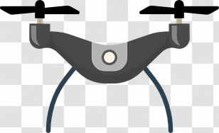 Black Drone Design - Black Modern Drone Illustration Transparent PNG