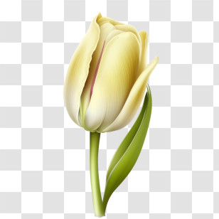 Realistic Tulip
 - Beautiful Yellow Tulip Flower Transparent PNG