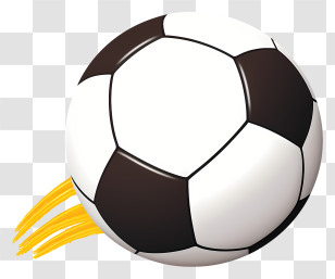 Soccer Ball - Football Illustration With Dynamic Motion Transparent PNG