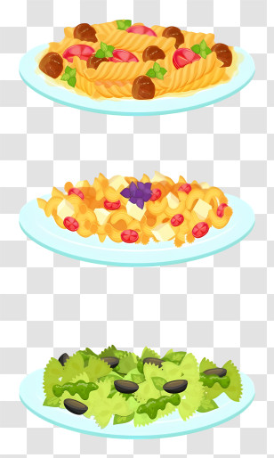 Thai Food - Variety Of Pasta Dishes Transparent PNG