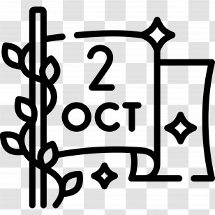 October 2 - October 2 Calendar Date Transparent PNG