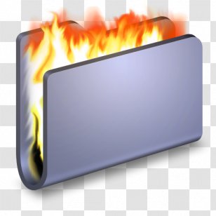 Heat Rectangle - Burn Blue Folder Transparent PNG