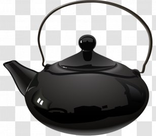 Coffee Green Tea Teapot Illustration - Black Transparent PNG
