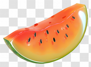 Slice Of Watermelon - Watermelon Slice Illustration In Bright Colors Transparent PNG