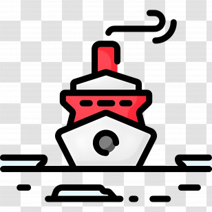 Pirate Boat - Ship On The Water Transparent PNG