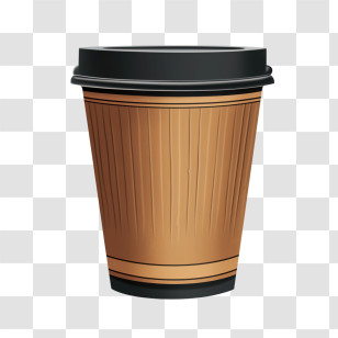 Paper Coffee Cup
 - Sustainable Eco-Friendly Brown Coffee Cup Transparent PNG
