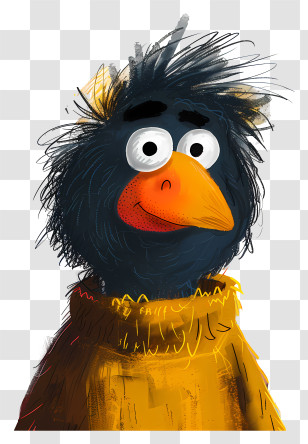 Abstract Character - Illustration Of A Cartoon Bird Character Transparent PNG