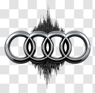 Audi Logo - Audi Logo With Soundwave Design Transparent PNG