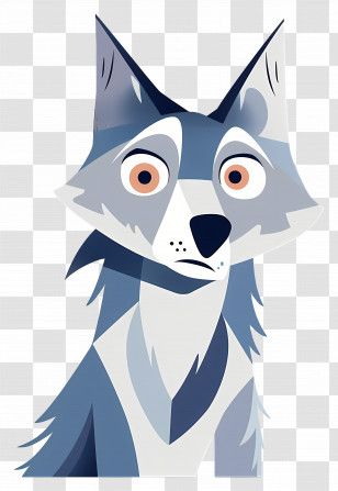 Wolf - Cartoon Wolf Illustration Transparent PNG