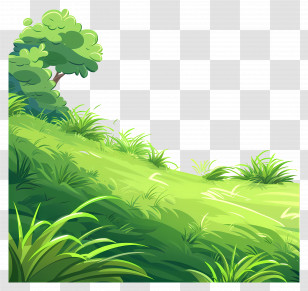 Grass Ground - Lush Green Field Illustration Transparent PNG