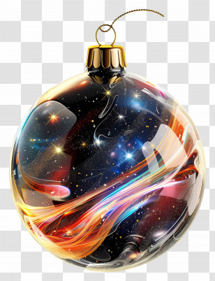 Glass Ball Ornaments - Colorful Christmas Bauble Decoration Transparent PNG