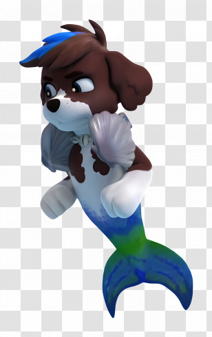 Paw Patrol - Mermaid Dog Character Transparent PNG