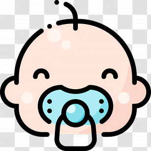 Baby Boy - Cute Baby With Pacifier Transparent PNG