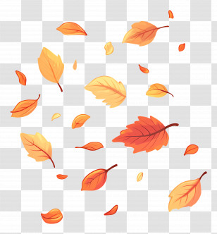 Autumn Leaves - Falling Autumn Leaves Illustration Transparent PNG