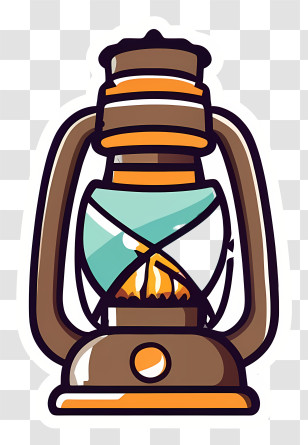 Black And White Drawing - Vintage Cartoon Lantern Transparent PNG