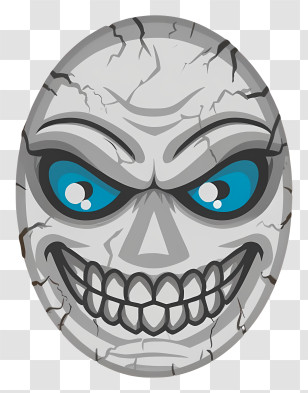 Skull - Gray Skull Mask Transparent PNG