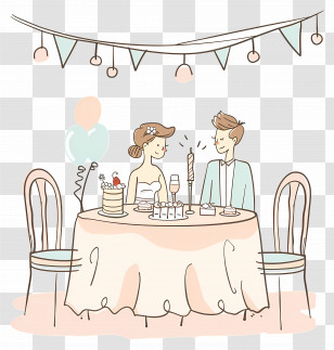 Wedding Reception - Wedding Dinner Celebration Transparent PNG