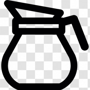 Pitcher Water Jug Clip Art - Black And White Transparent PNG