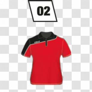 T-shirt Polo Shirt Tennis Collar Sleeve - Red Transparent PNG