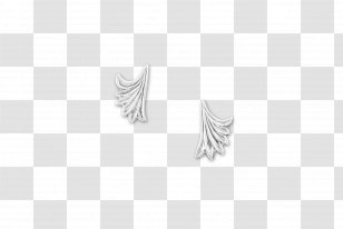 Earring Body Jewellery White Silver - Black And Transparent PNG
