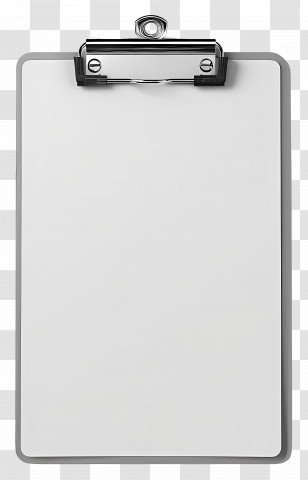 Clipboard - Blank Clipboard With Paper Transparent PNG