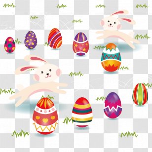 Easter Bunny Egg Rabbit Illustration Transparent PNG