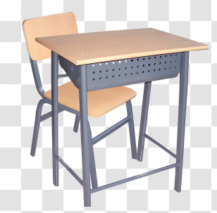 Office Chair - Simple School Desk With Chair Transparent PNG