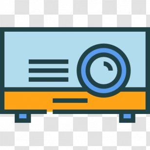Icon - Photography - Blue Projector Transparent PNG