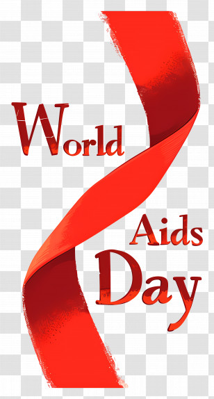 World Aids Day - World AIDS Day Ribbon Transparent PNG